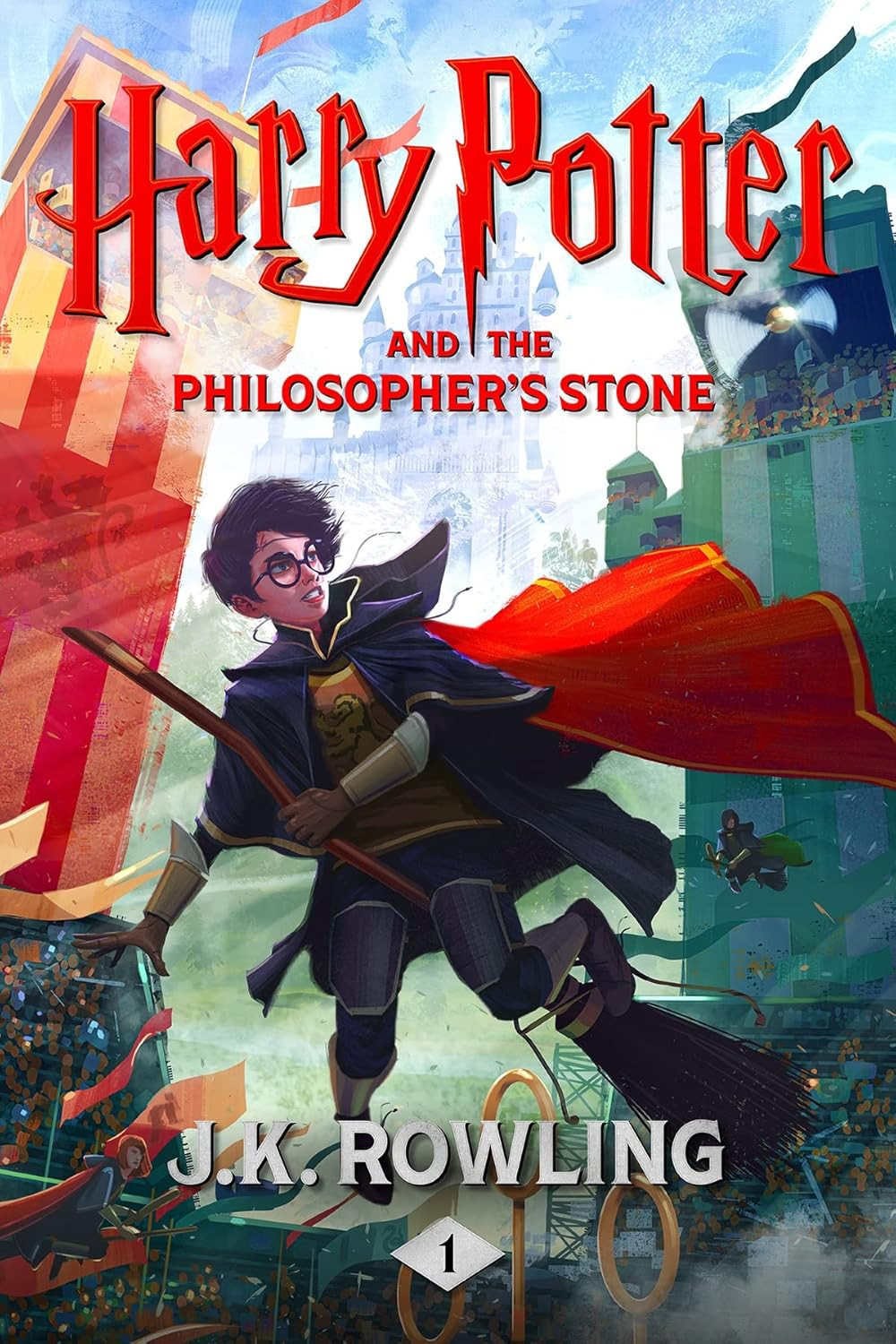 Harry Potter e a Pedra Filosofal — J.K.Rowling, magia|ebook 1 Capa do eBook Harry Potter e a Pedra Filosofal de J.K. Rowling, edição Kindle em inglês