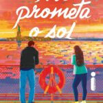 capa do livro Me prometa o Sol de Cara Bastone com Lenny, Miles e Ainsley em noite de cidade