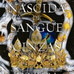 Capa do livro Nascida de sangue e Cinzas (Vol. 4 – Carne e Fogo) de Jennifer L. Armentrout, edição em português, com Sera e Nyktos em cenário de batalha de sangue e cinzas