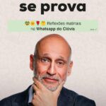 Capa do livro O Amor Não se Prova de Clóvis de Barros Filho – reflexões matinais no WhatsApp, filosofia acessível, sunrise e chat bubbles