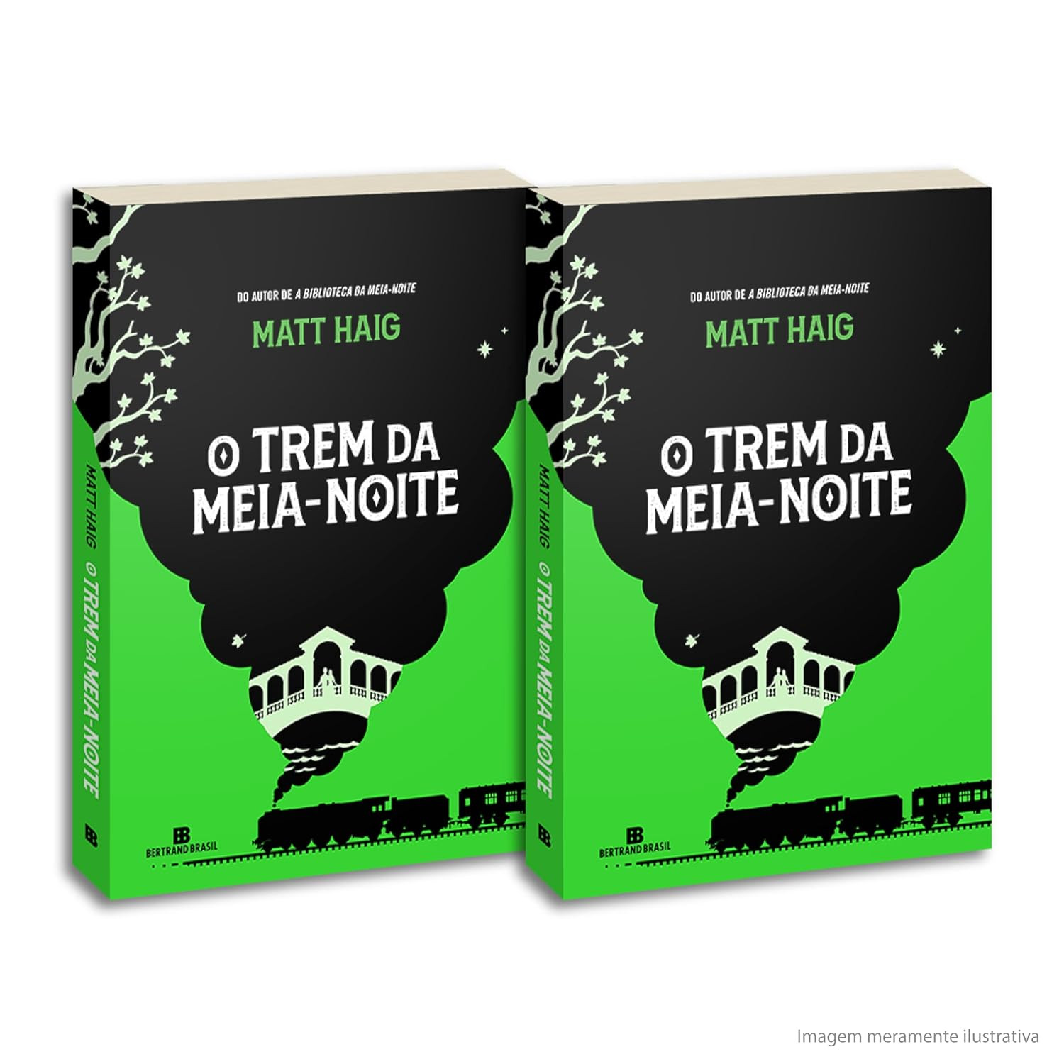 capa do livro O Trem da Meia-Noite de Matt Haig edição pré‑venda com brinde, traduzida por Adriana Fidalgo