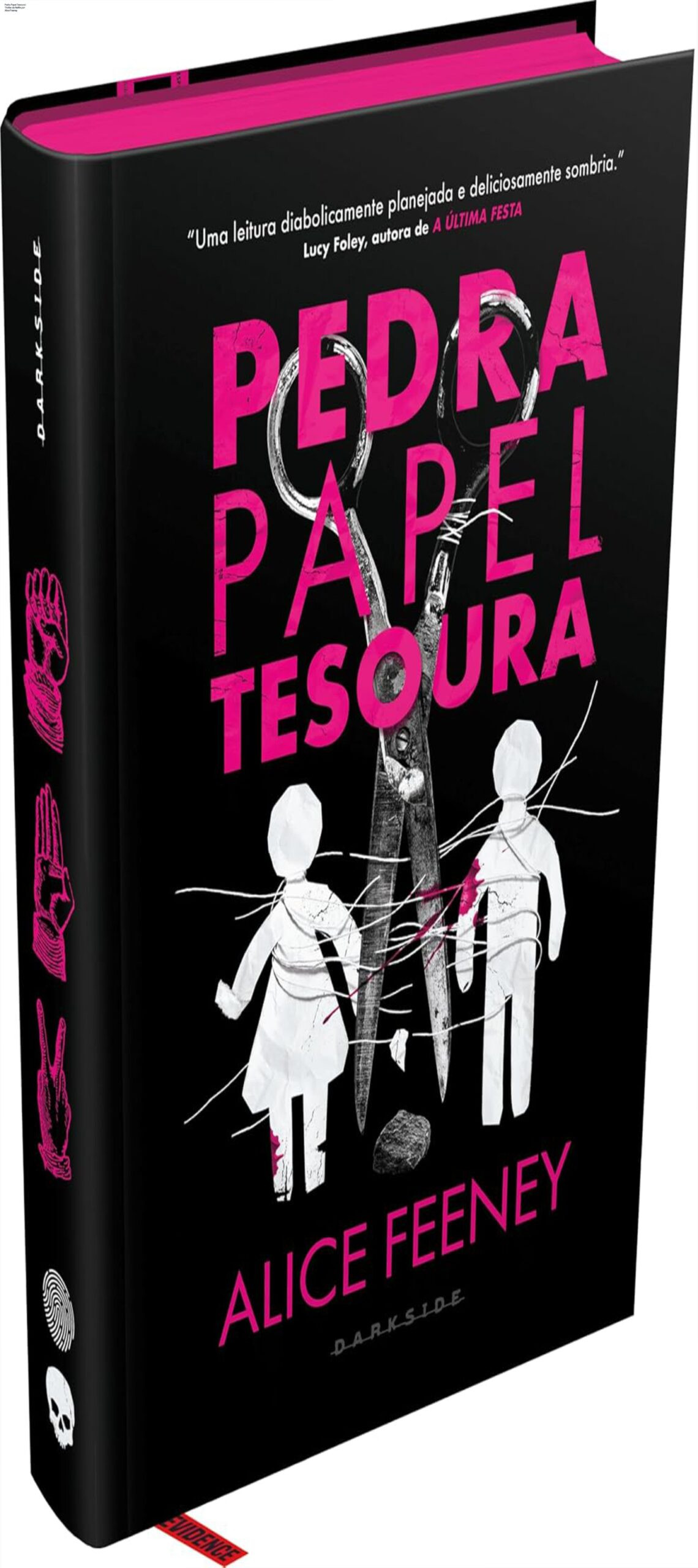 Pedra Papel Tesoura – Thriller da Netflix por Alice Feeney 1 Capa dura do livro Pedra Papel Tesoura de Alice Feeney, suspense psicológico da coleção E.L.A.S.