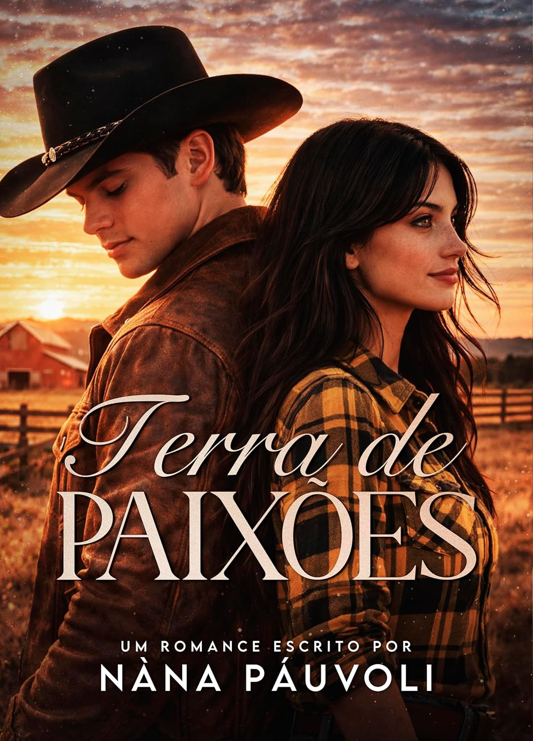 capa do eBook Terra de Paixões de Nàna Páuvoli romance proibido entre famílias rivais na fazenda