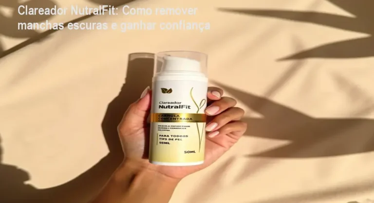 Aplicação do Clareador NutralFit nas axilas mostrando efeito de clareamento gradual