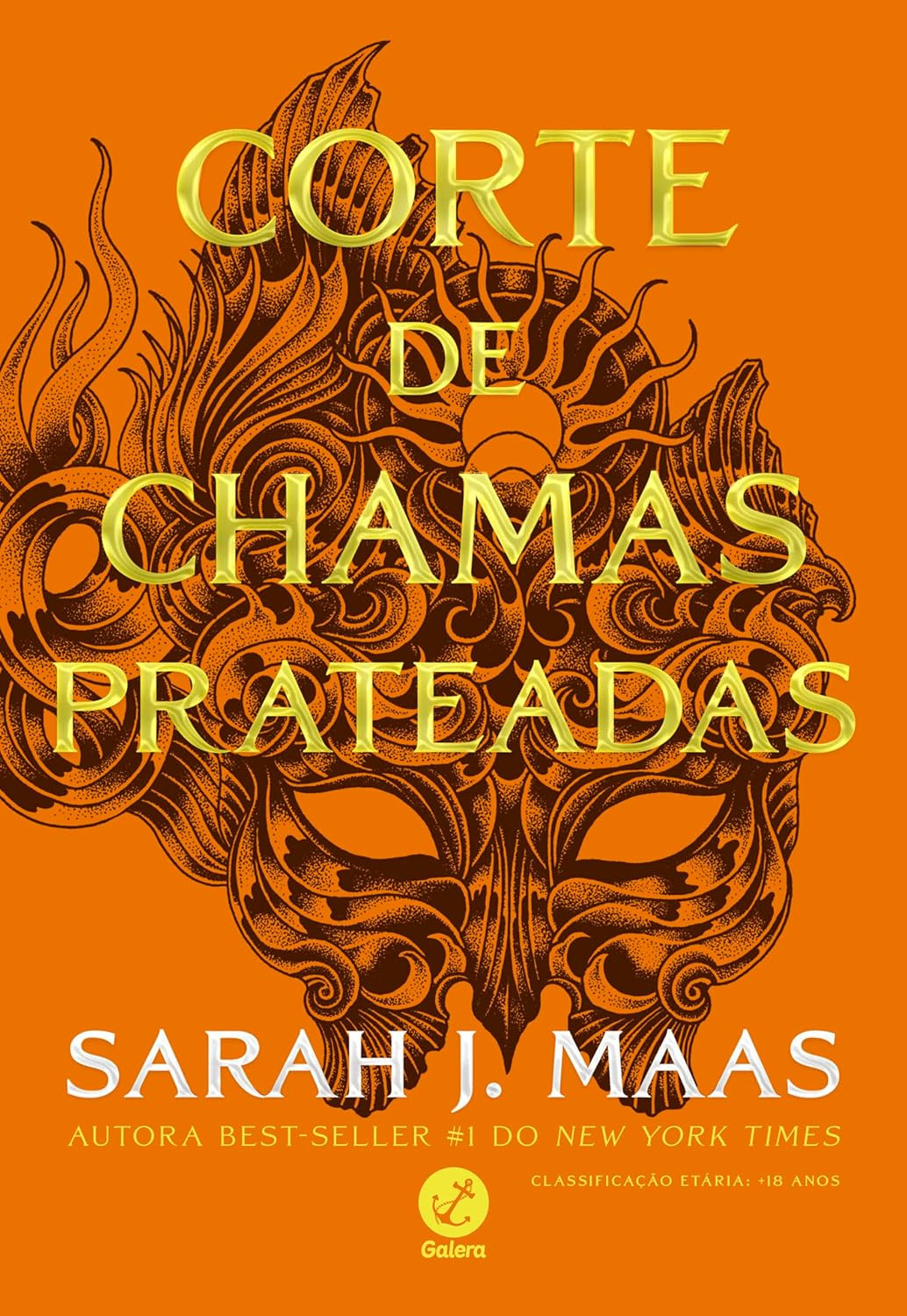 capa do livro Corte de chamas prateadas Vol 5 de Corte de espinhos e rosas de Sarah J. Maas eBook Kindle