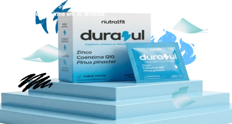 Imagem do adesivo sublingual Durazul mostrando aplicação na língua para melhorar a ereção