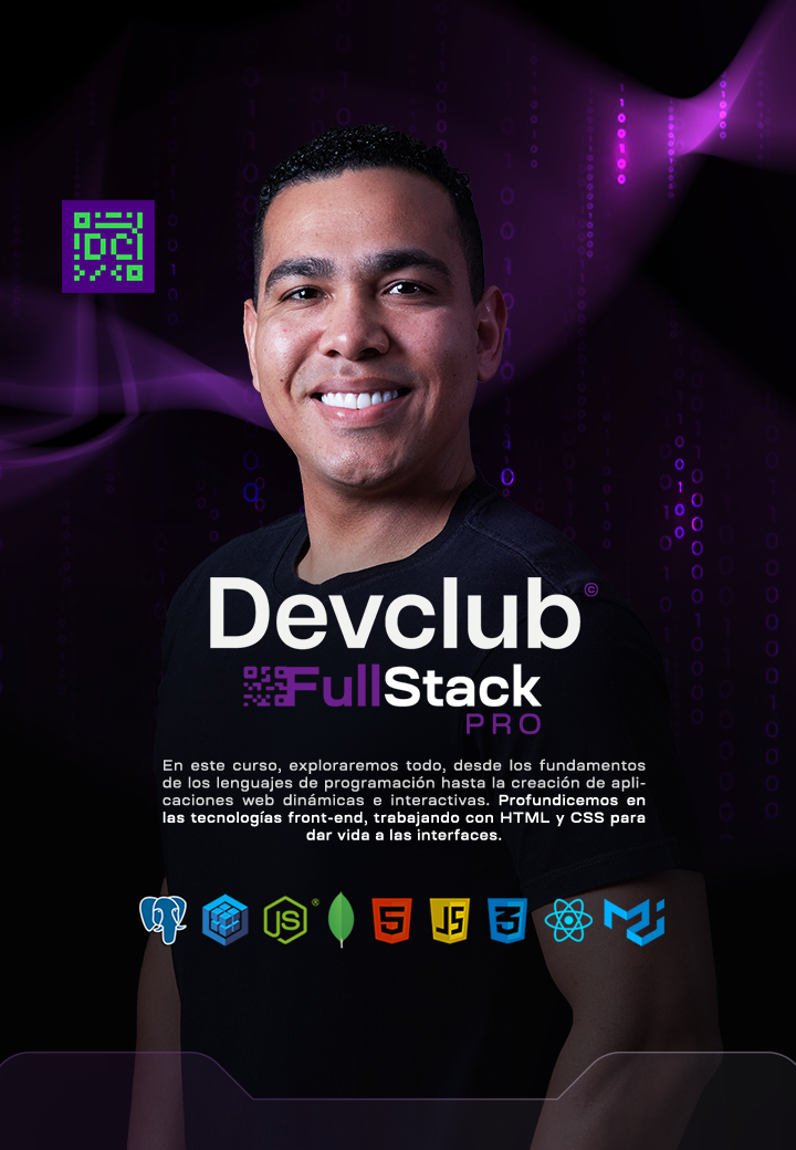 Formação DevClub Full Stack BR — Do Zero ao Emprego em 6 Meses 1 Curso DevClub Full Stack BR ensina programação do zero com suporte 24h e trilha de empregabilidade para primeira vaga em tecnologia