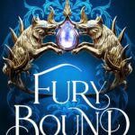 Fury Bound book cover illustration queen Meryn Cooper direwolf Anassa stormy Nocturna backdrop