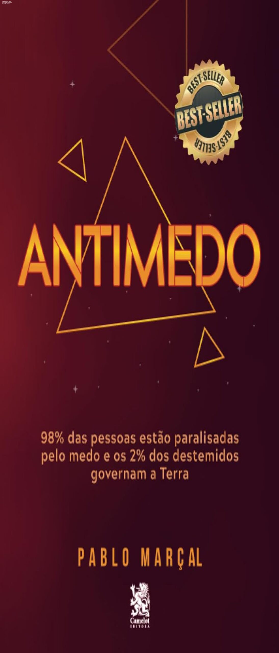 Capa do livro Antimedo de Pablo Marçal