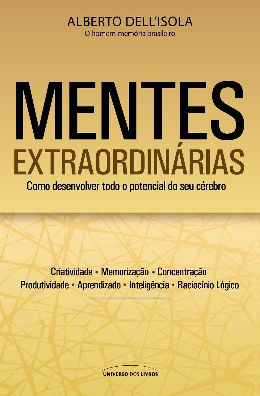 Capa do livro Mentes Extraordinárias Pocket de Alberto Dell’Isola mostrando técnicas de memória e criatividade