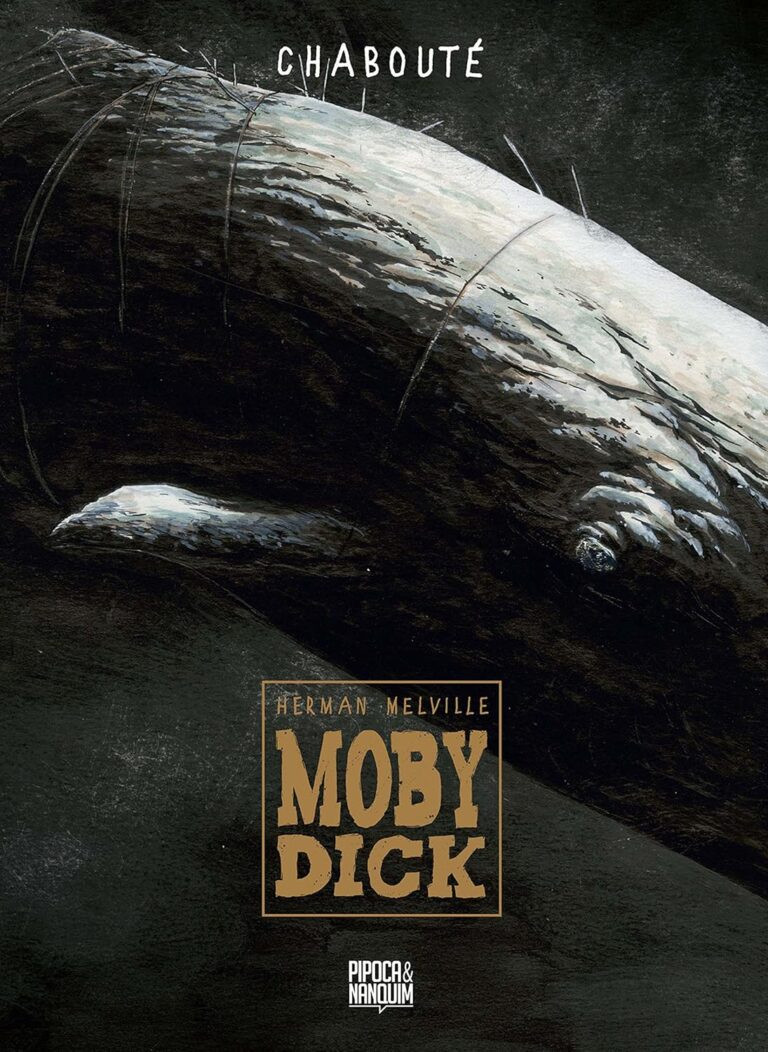 Moby Dick em Quadrinhos: Aventura Épica de Ahab 11 Capa dura de Moby Dick adaptada por Christophe Chabouté, ilustrando a caça ao cachalote branco