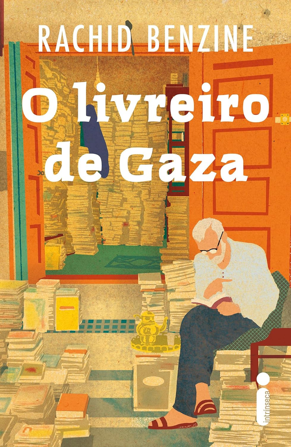 livreiro de Gaza foto livreiro em meio à guerra