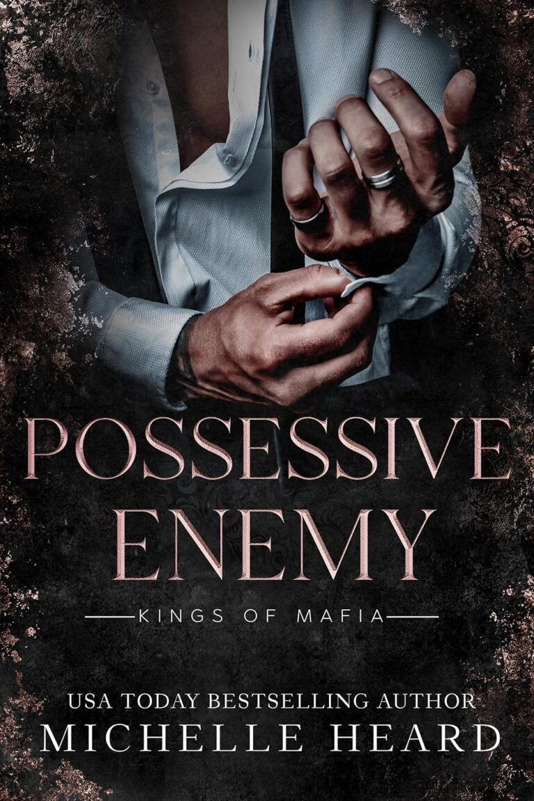 Possessive Enemy eBook cover by Michelle Heard, featuring a shadowy mafia boss and a tense woman in a red, blood‑stained setting