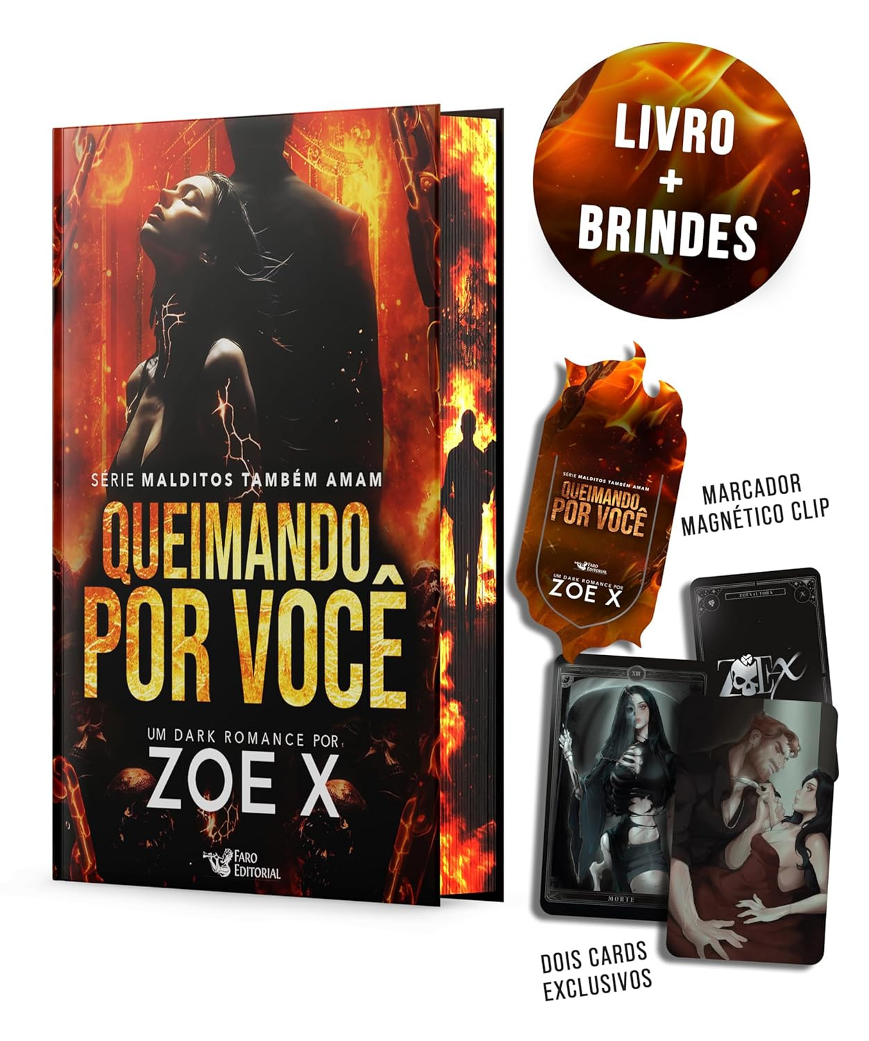 Queimando por você Zoe X capa de livro