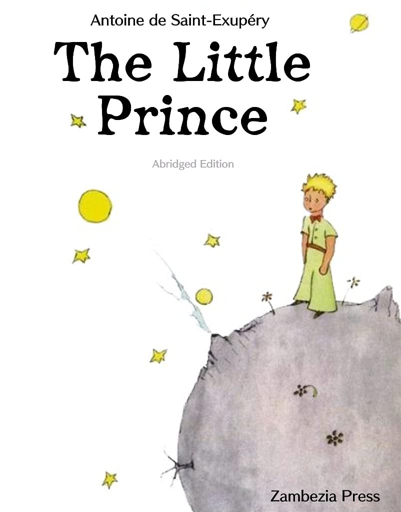 The Little Prince English Kindle eBook cover – classic story by Antoine de Saint‑Exupéry, translated by Nilson de Lourenço and Mark Stanford, 4.8 stars, 72 pages
