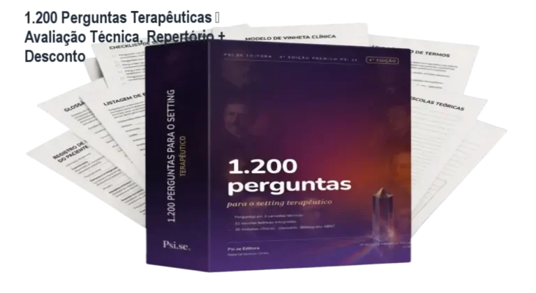 Capa do livro 1.200 Perguntas para o Setting Terapêutico – 4ª Edição Premium com destaque de desconto