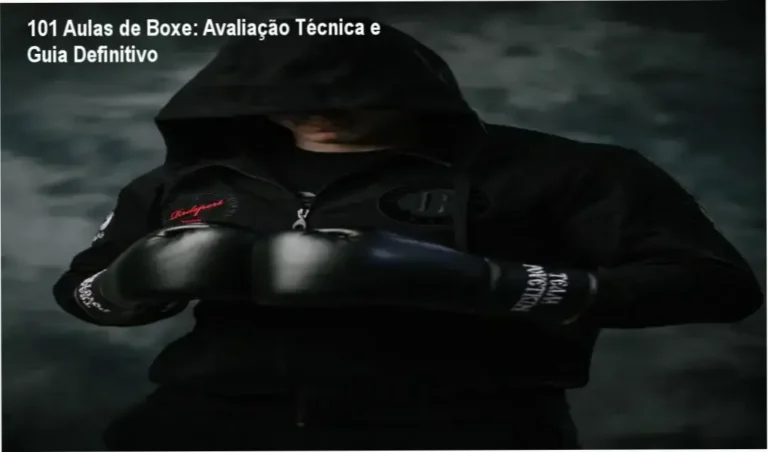 Imagem ilustrando a prática de boxe em casa com o curso 101 Aulas de Boxe, destacando acessibilidade e técnica