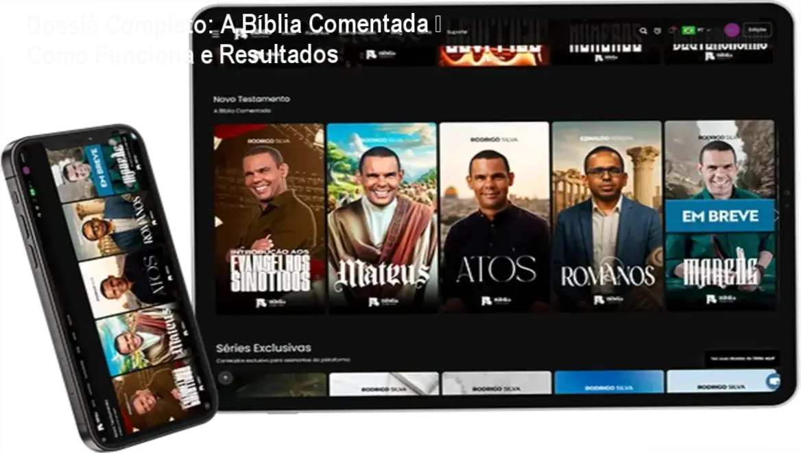 A Bíblia Comentada Prof. Rodrigo Silva – bastidores, funcionamento e visão interna