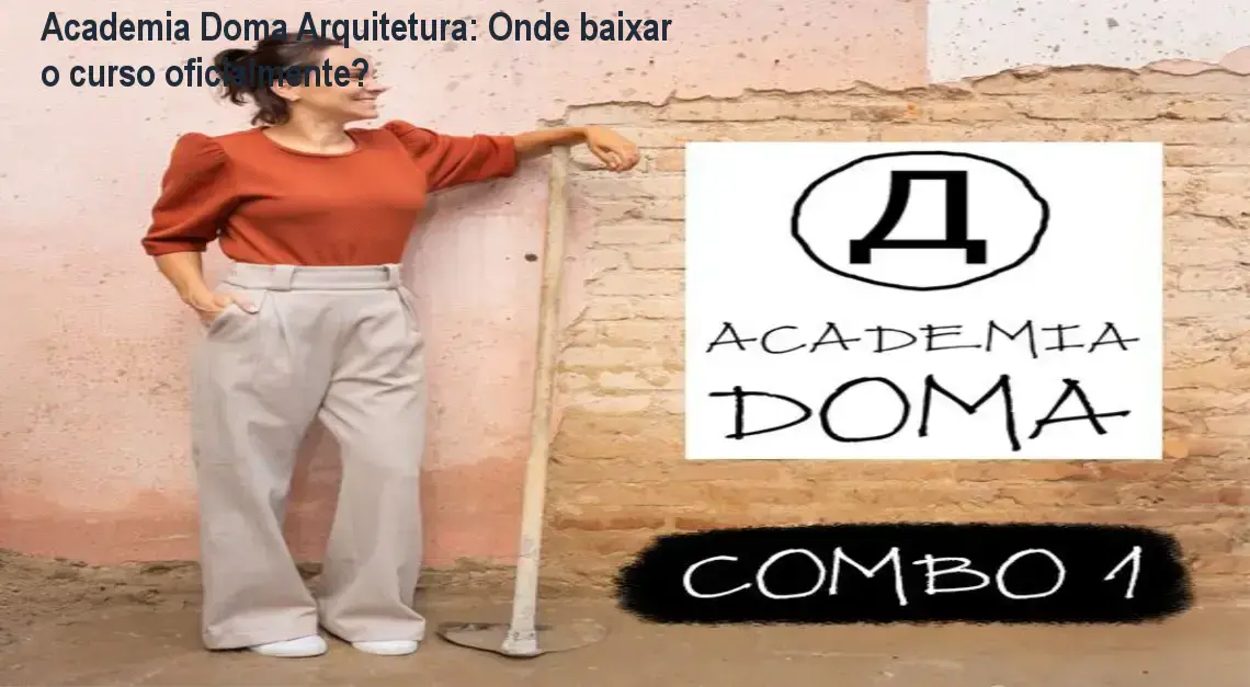Imagem ilustrando o acesso oficial ao curso Academia Doma Arquitetura