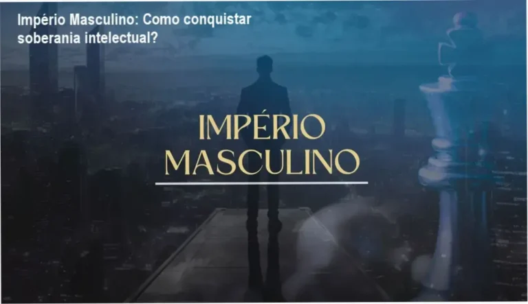Alexandro Loiola apresentando o curso Império Masculino sobre soberania intelectual masculina