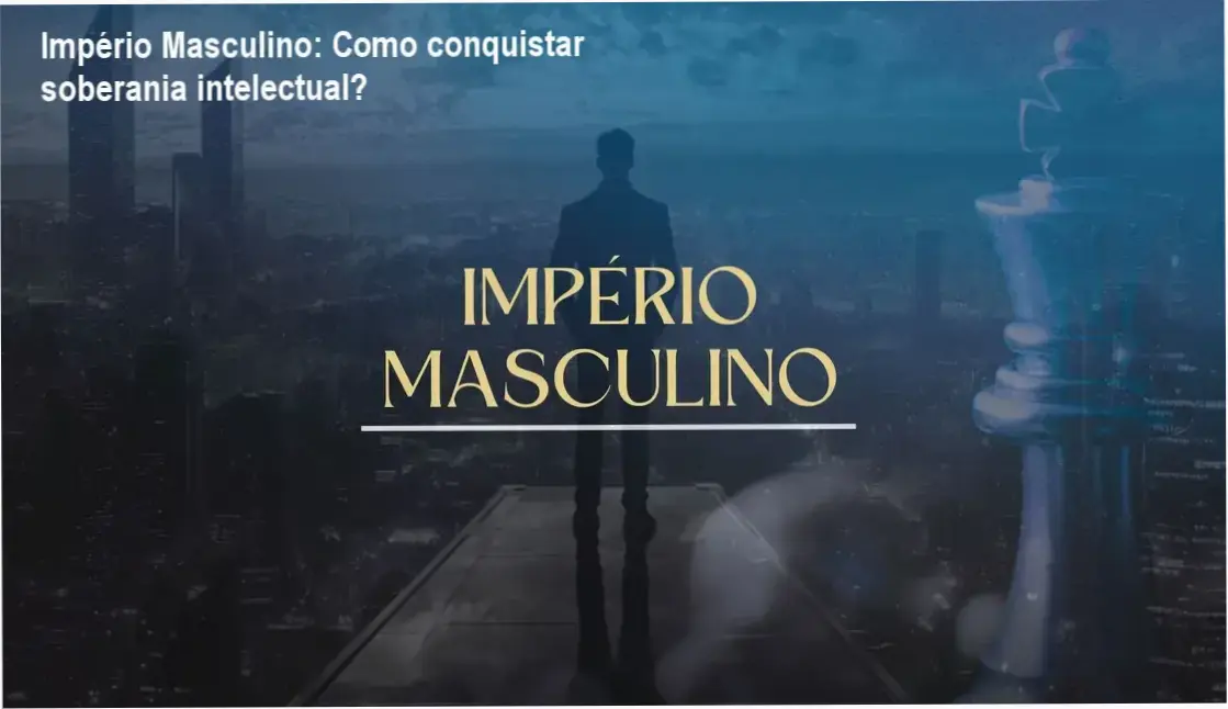Alexandro Loiola apresentando o curso Império Masculino sobre soberania intelectual masculina