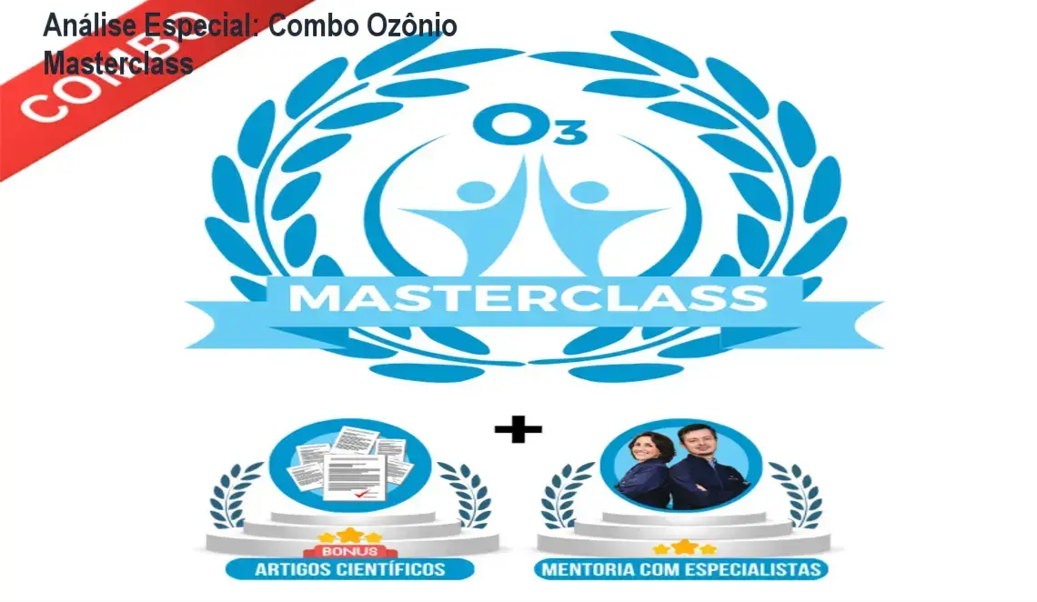 Análise Especial: Combo Ozônio Masterclass 1 Capa informativa sobre o tema Combo Ozônio Masterclass