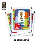 Capa informativa sobre o tema Kit 12 Envelopes de Figurinhas da Copa do Mundo da FIFA 2026™ + Cartela