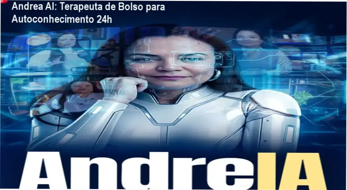 Andrea AI: Terapeuta de Bolso para Autoconhecimento 24h 1 Screenshot do aplicativo Andrea AI mostrando conversa de apoio emocional baseada em psicanálise