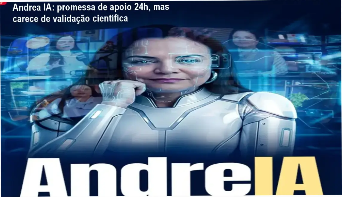 Andrea IA: promessa de apoio 24h, mas carece de validação científica 1 Andrea IA aplicativo da Dra. Andrea Vermont cronograma de uso e carga horária