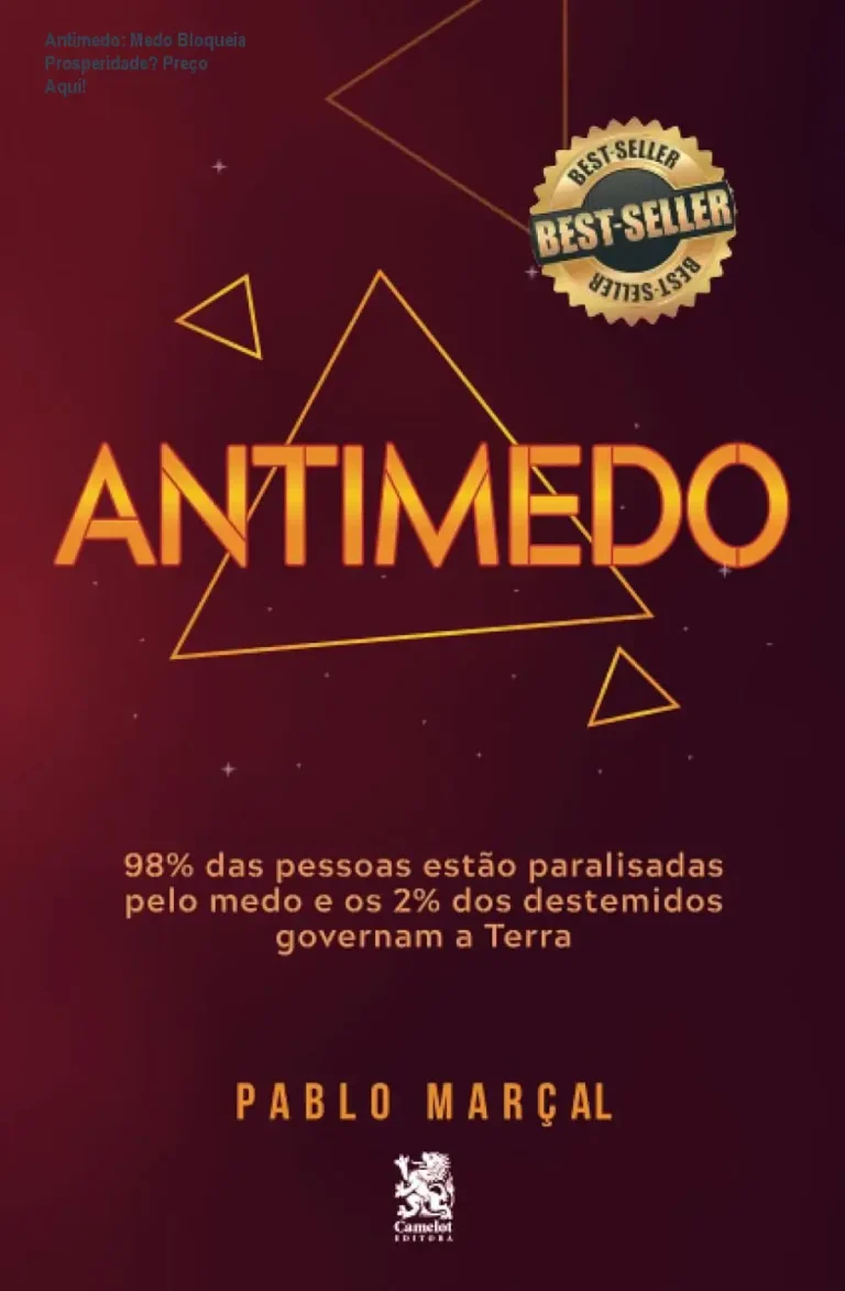 Antimedo: Medo Bloqueia Prosperidade? Preço Aqui! 11 Capa do livro Antimedo de Pablo Marçal, um guia para superar medos e desbloquear a prosperidade.