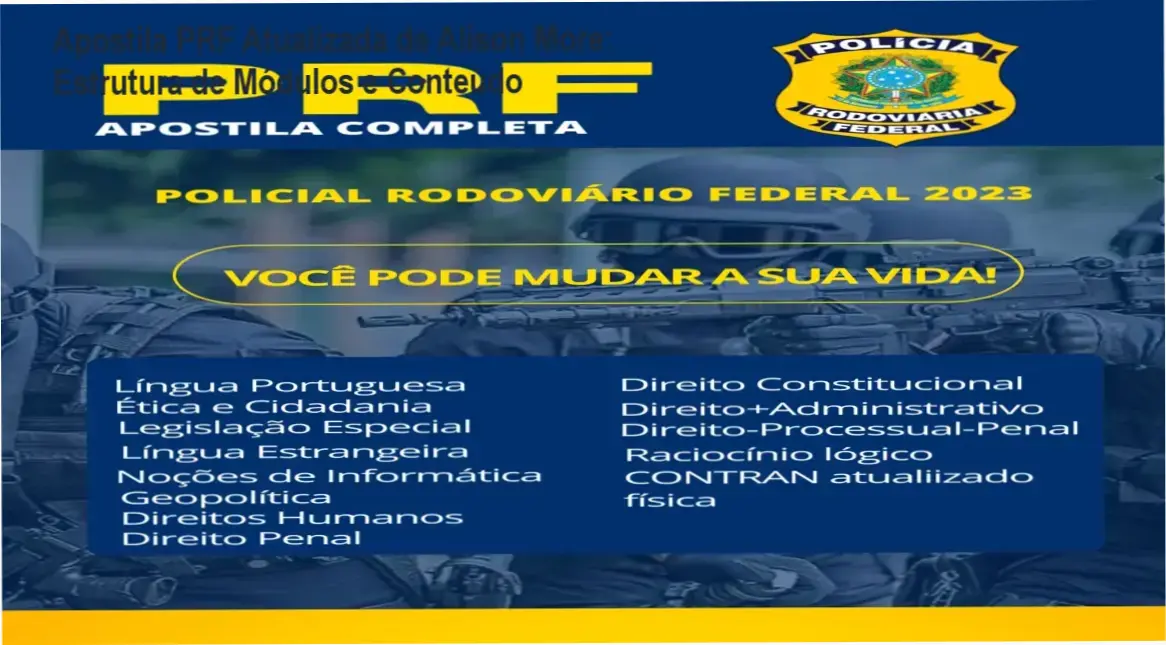 Apostila PRF de Alison More – módulos, aulas e conteúdo programático