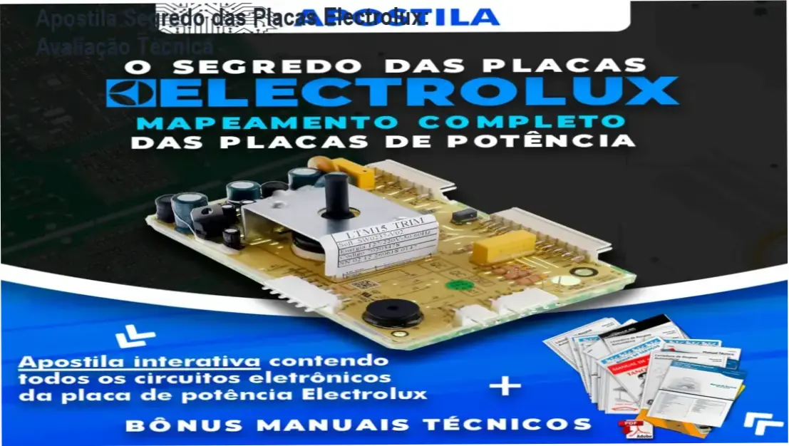 Apostila Segredo das Placas Electrolux de Doglas Hollas – análise completa