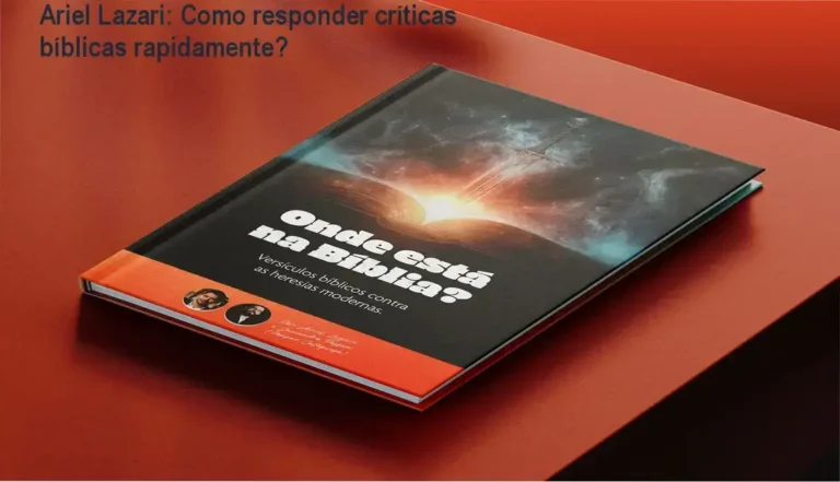 Capa do eBook Onde está na Bíblia de Ariel Lazari, guia rápido de versículos contra heresias modernas