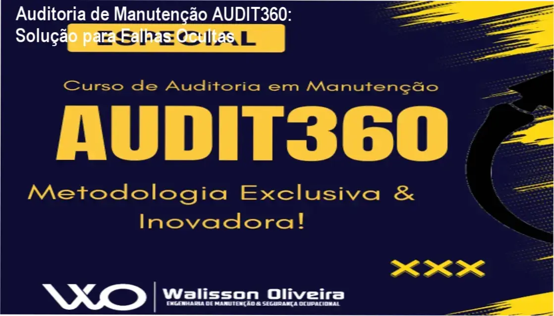 Auditoria de Manutenção AUDIT360: Solução para Falhas Ocultas 1 Tela do curso Auditoria de Manutenção AUDIT360 mostrando checklists e rating prontos