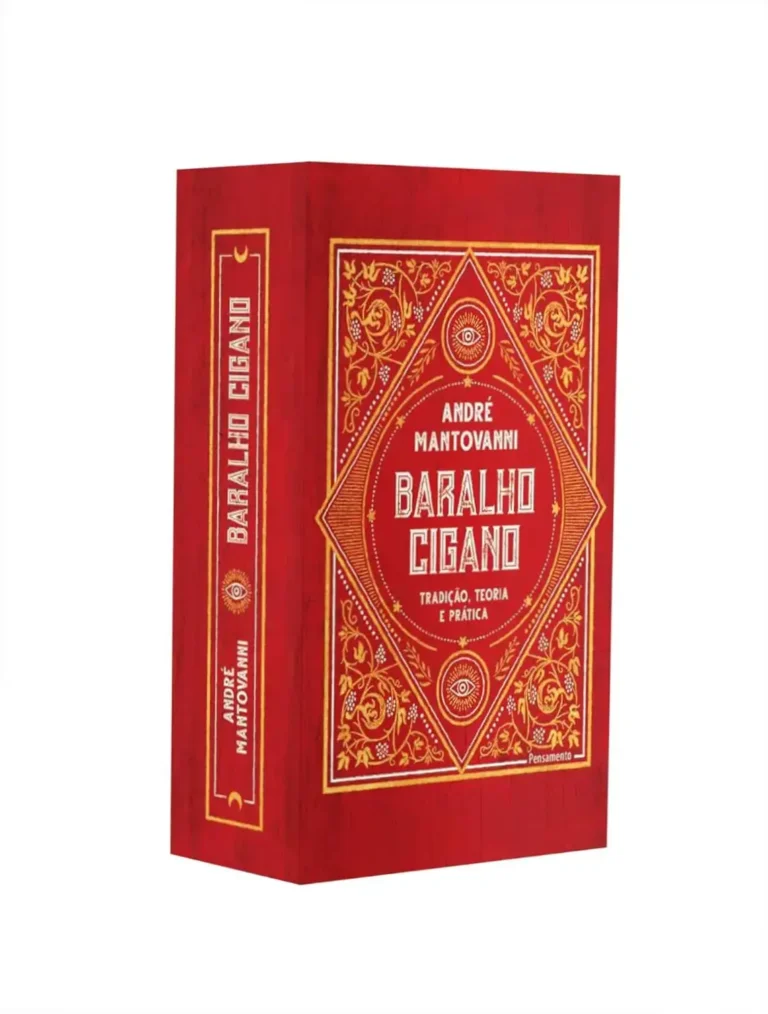 Baralho Cigano Pocket de André Mantovanni – Guia Prático 20 Baralho Cigano Pocket de André Mantovanni com 36 cartas e livro de 296 páginas