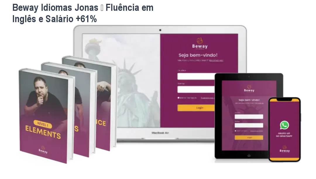 Beway Idiomas Jonas – Fluência em Inglês e Salário +61% 1 Beway Idiomas Jonas – Fluência em Inglês e Salário +61%