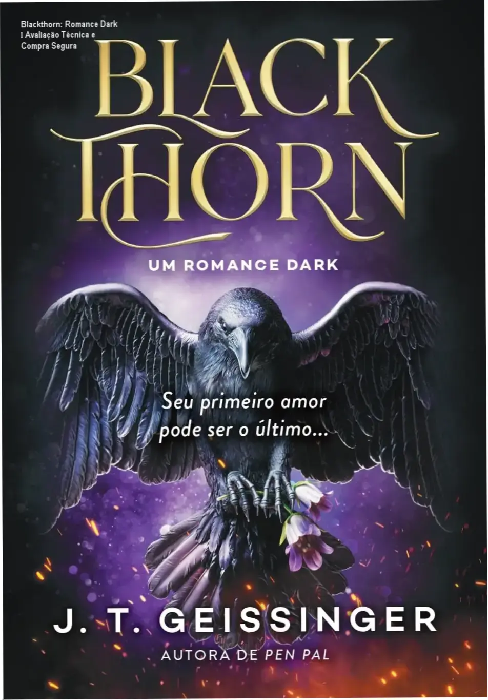 Capa de Blackthorn: romance dark de J.T. Geissinger com atmosfera sombria e romance proibido