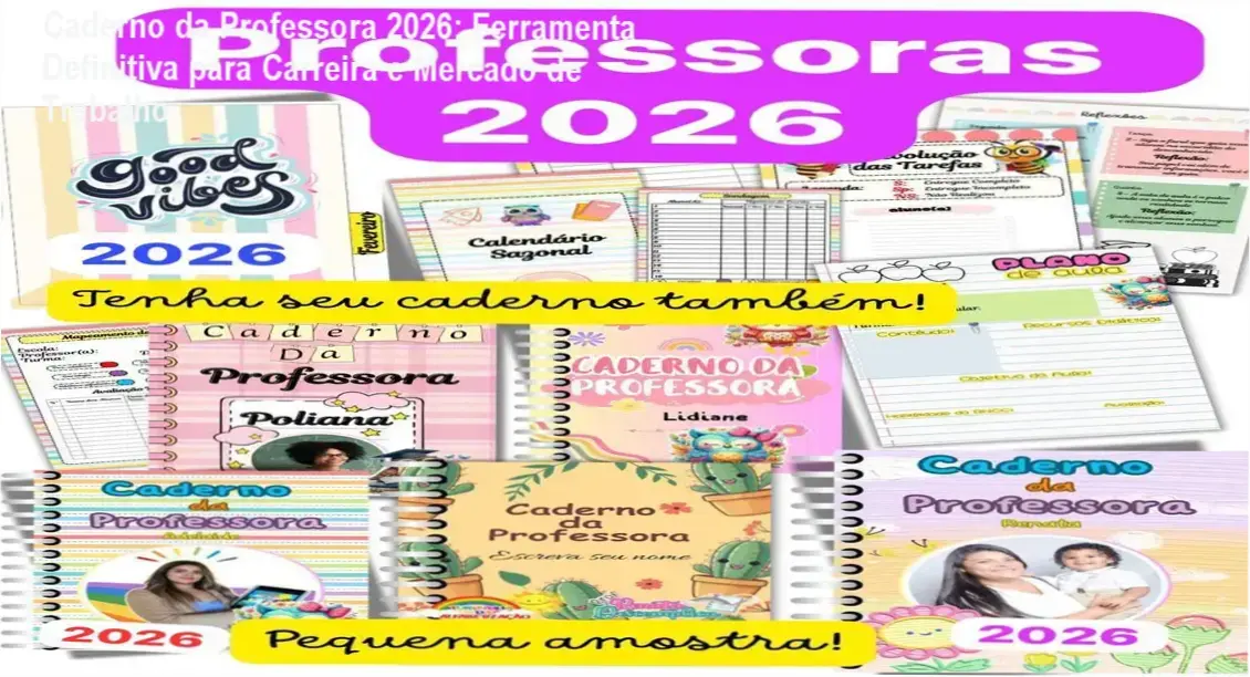 Caderno da Professora 2026 + Sondagem Diagnóstica aplicação prática na carreira docente