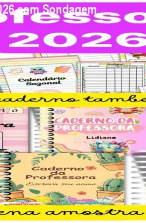 Caderno da Professora 2026 com Sondagem Diagnóstica