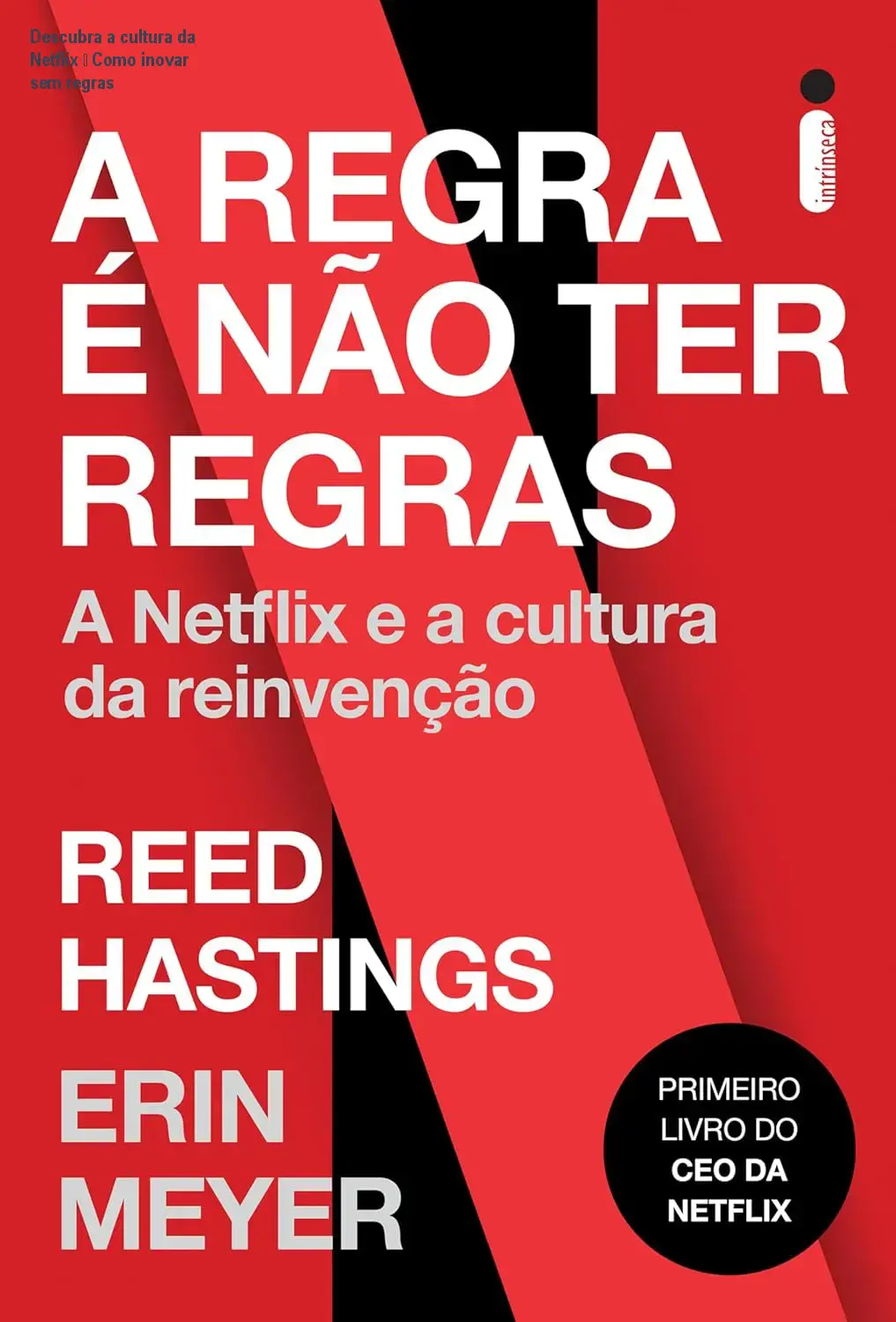 Descubra a cultura da Netflix – Como inovar sem regras 1 Capa do ebook 'A Regra é Não Ter Regras' exibindo mapa conceitual da cultura inovadora da Netflix