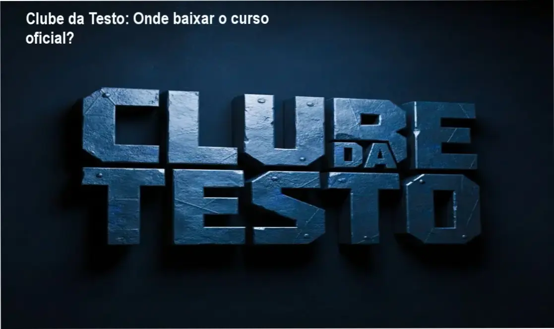 Tela mostrando o acesso oficial ao curso Clube da Testo