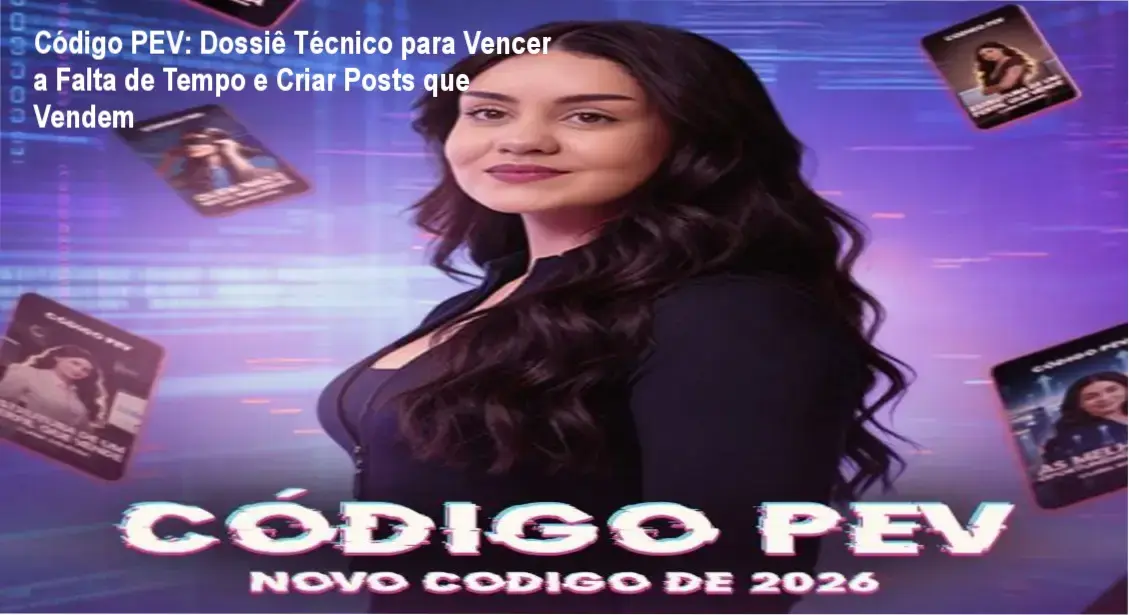 Imagem do cronograma de 90 dias do Código PEV mostrando posts de feed e stories prontos para engajar e vender