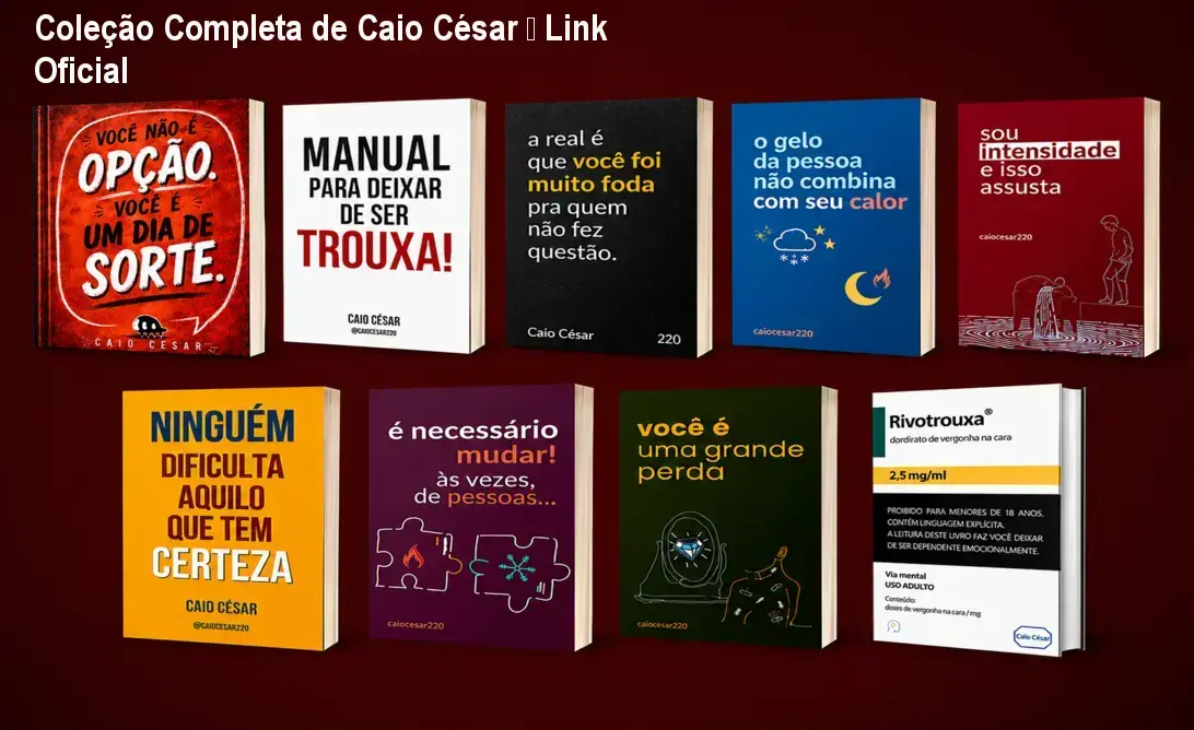 Coleção Completa de Caio César – Link Oficial 1 Coleção completa Caio César link correto e acesso oficial
