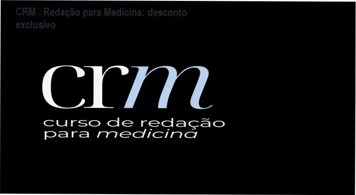 CRM – Curso de Redação para Medicina por Luma e Ponto, autoridade e confiança na preparação para medicina