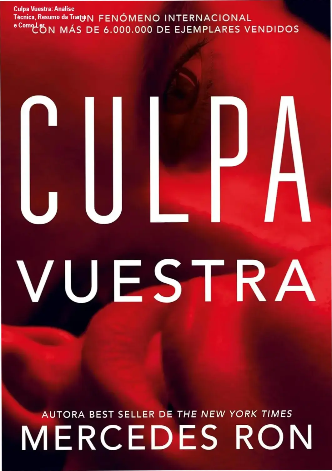 Culpa Vuestra: Análise Técnica, Resumo da Trama e Como Ler 1 Capa do eBook Culpa Vuestra de Mercedes Ron em português