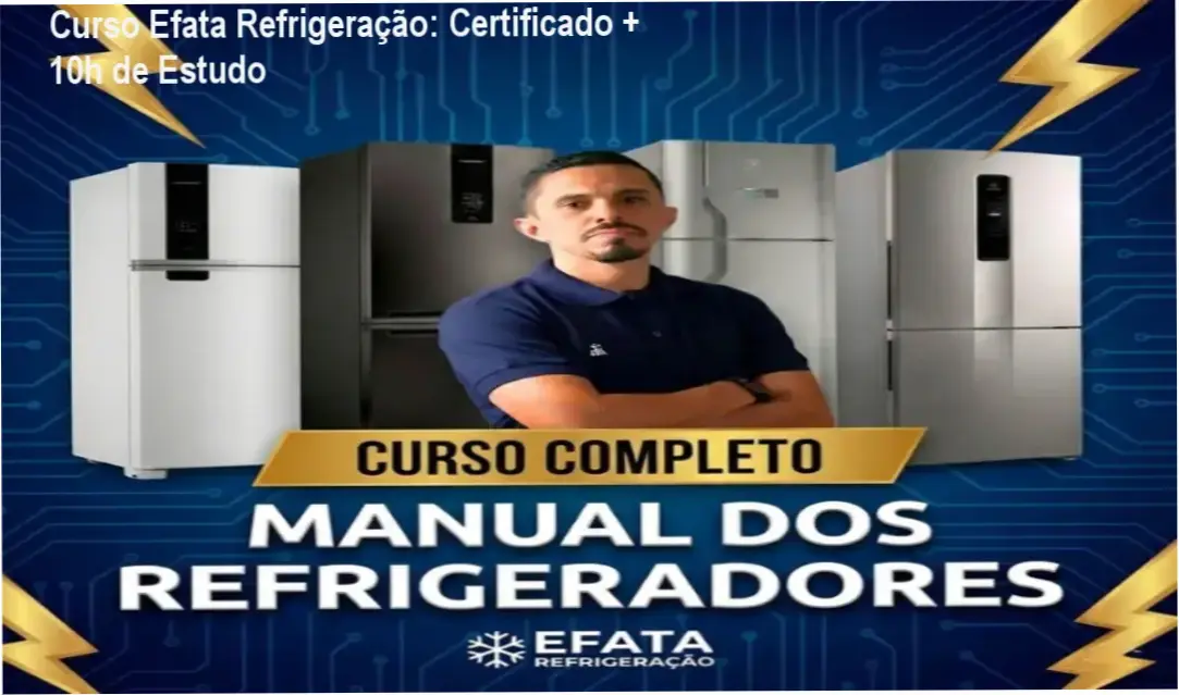 Efata Refrigeração – certificado de curso de 10h para manutenção de geladeiras