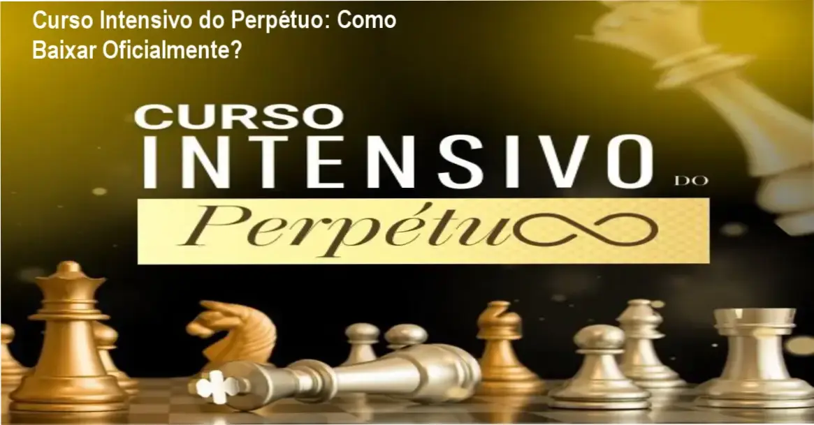 Tela mostrando o Curso Intensivo do Perpétuo com destaque para o botão de acesso oficial