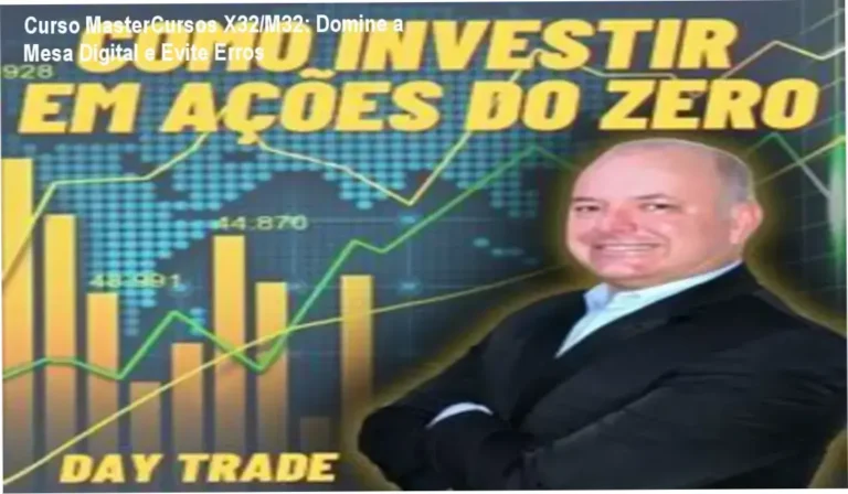 Tela do curso MasterCursos PRO de mesas digitais X32 e M32 com destaque da oferta
