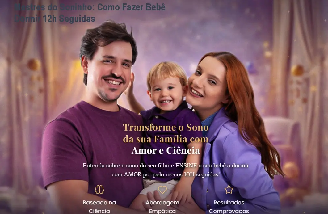 Mestres do Soninho: Como Fazer Bebê Dormir 12h Seguidas 1 Mestres do Soninho: Como Fazer Bebê Dormir 12h Seguidas
