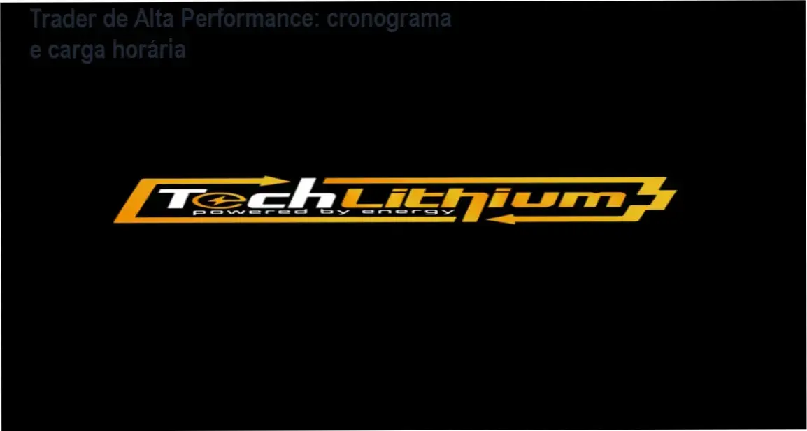 Curso Trader de Alta Performance de Marcelo Sardinha - cronograma e carga horária